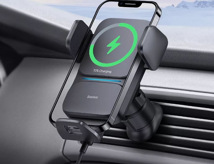 15w qi wireless car phone charger holder fast charging mount for iphone samsung
