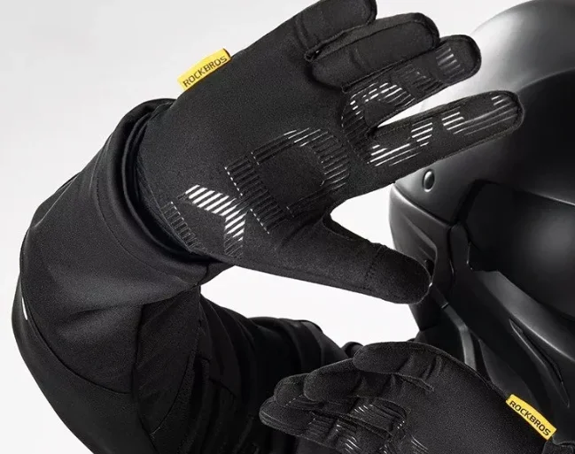 winter touchscreen windproof full finger sports gloves